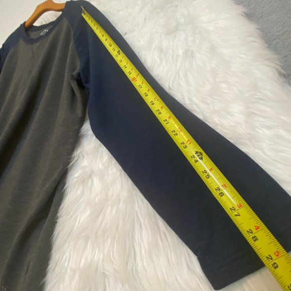 ORVIS Men’s Raglan Long Sleeve T-Shirt Gray & Blue XXL - Picture 6 of 9